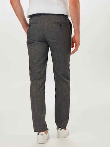 BURTON MENSWEAR LONDON - Slimfit Calças 'Charcoal' em cinzento