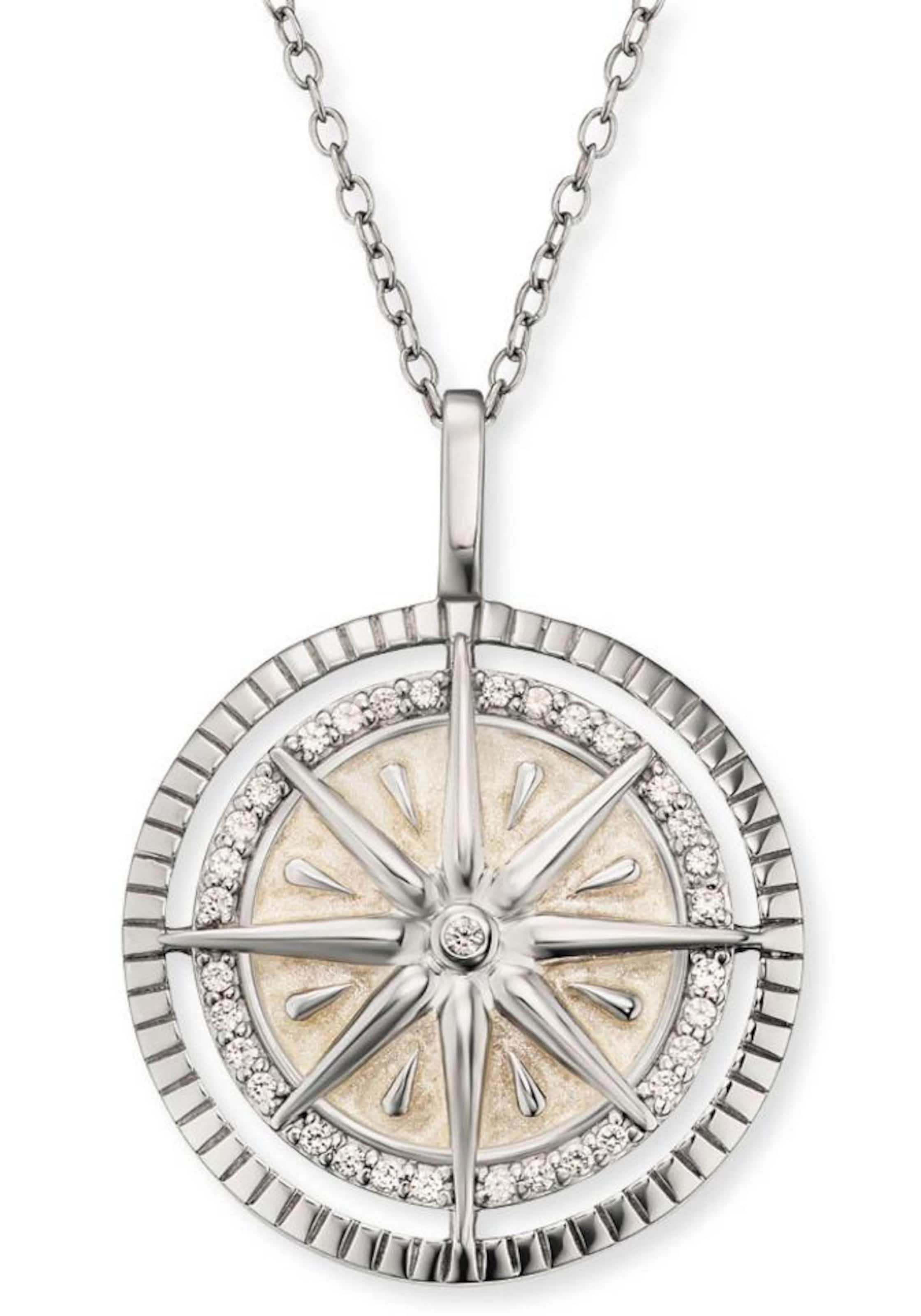 Engelsrufer Necklace 'Windrose' in Silver: front