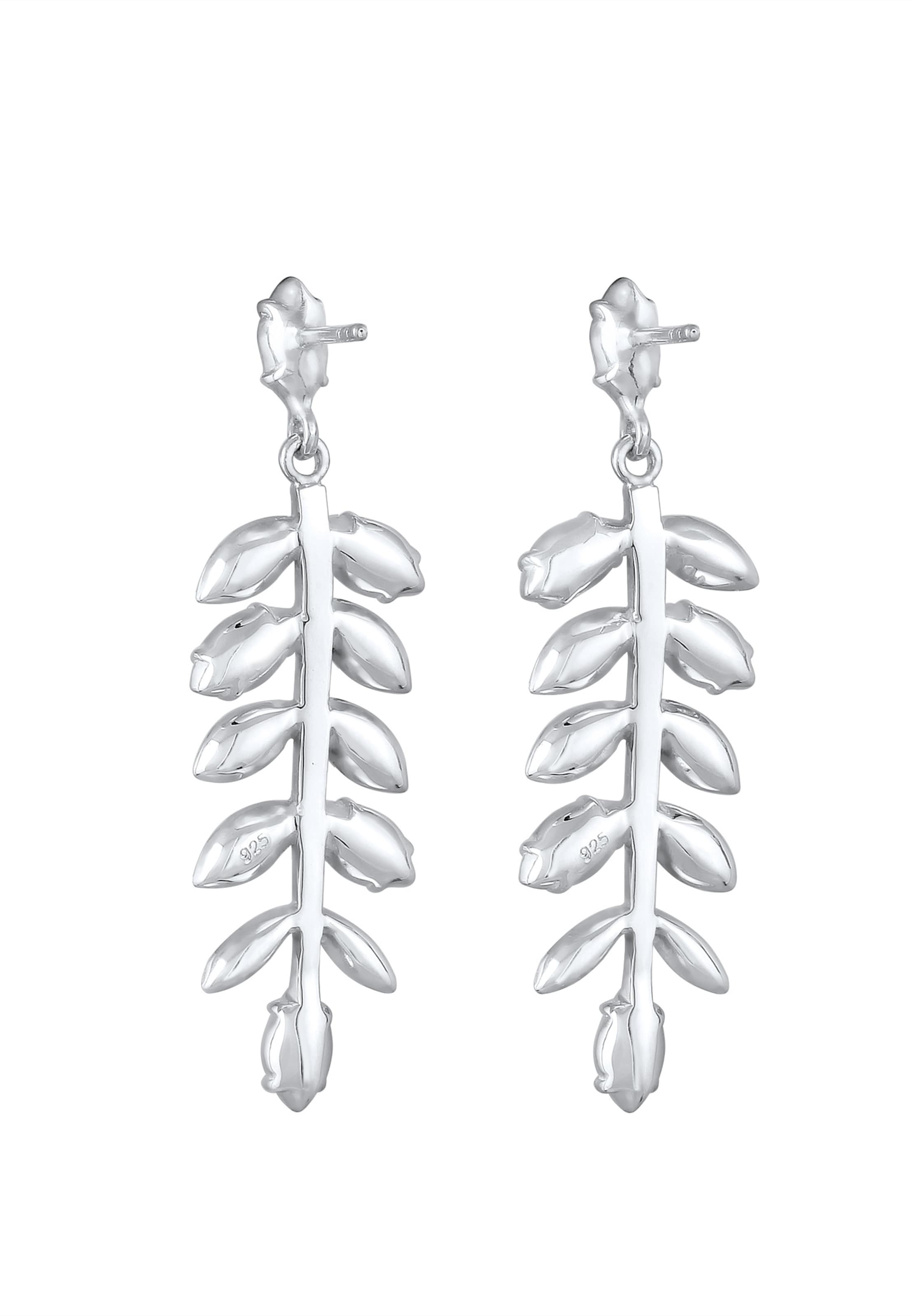 ELLI PREMIUM Earrings 'Blatt' in Silver