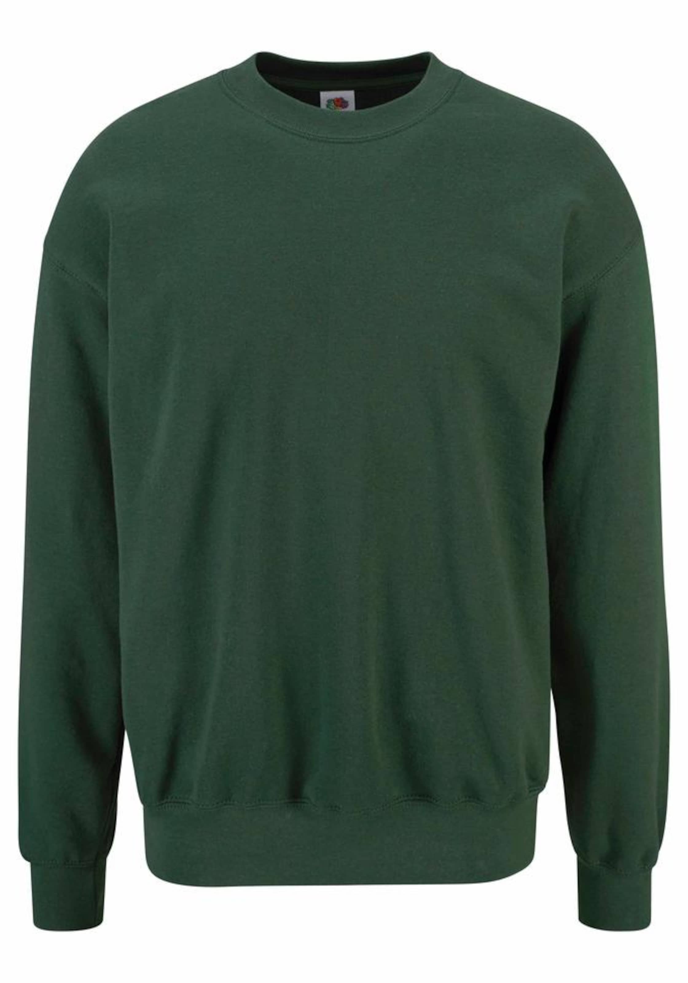 FRUIT OF THE LOOM Sweatshirt in Grün: Vorderseite
