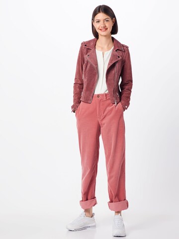 VERO MODA Lederjacke 'ROYCE' in Pink