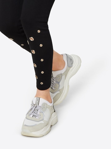 Urban Classics Skinny Leggings 'Eyelet' i svart