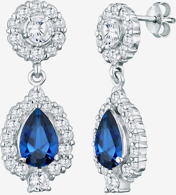 Boucles d'oreilles ELLI PREMIUM en bleu : devant