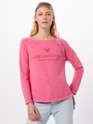 Sweat-shirt 'Cathrina' LIEBLINGSSTÜCK en rose : devant