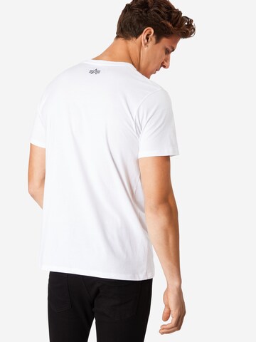 T-Shirt ALPHA INDUSTRIES en blanc