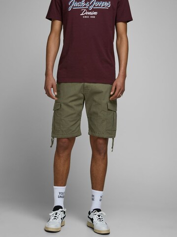 Regular Pantalon cargo JACK & JONES en vert