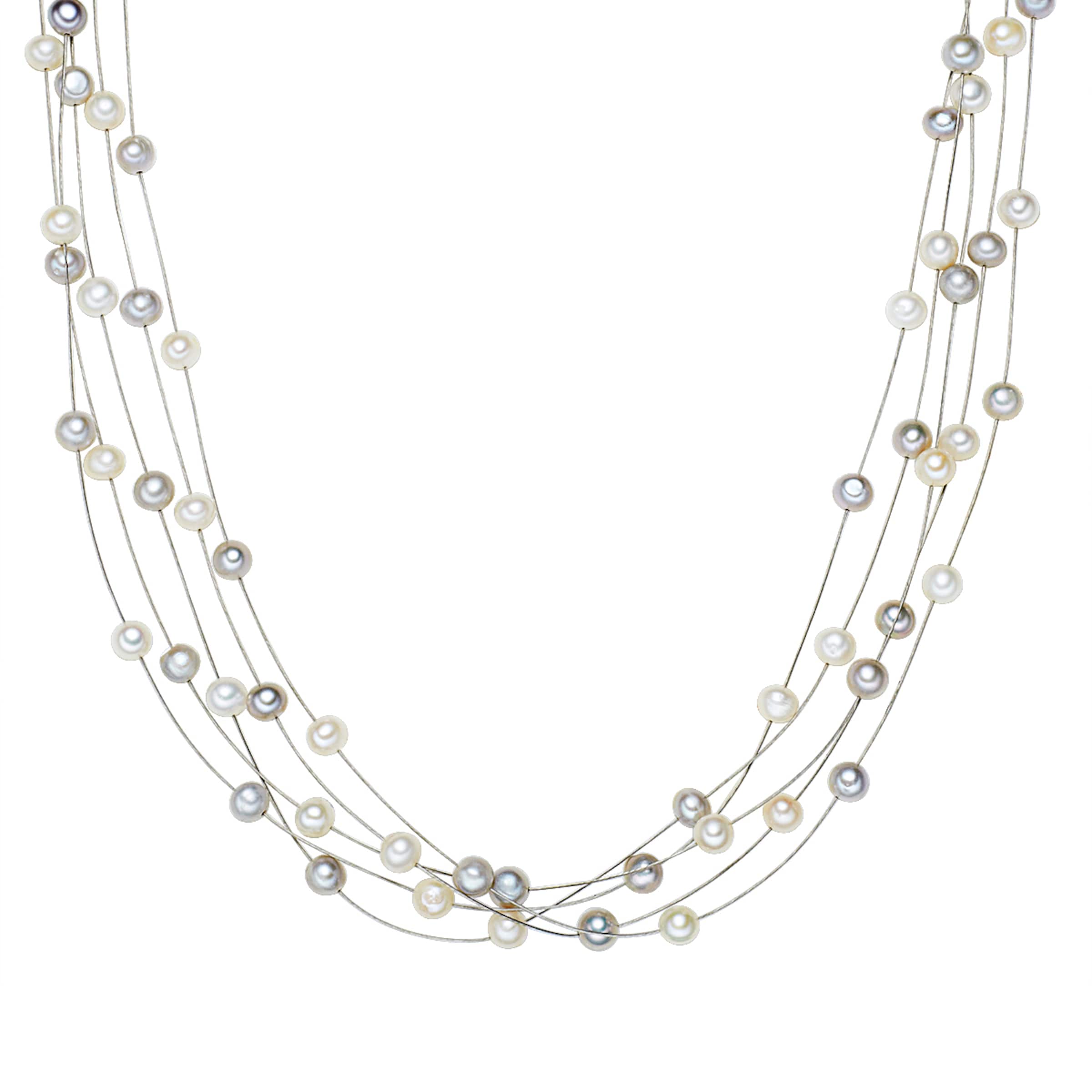 Collana di Valero Pearls in argento: frontale