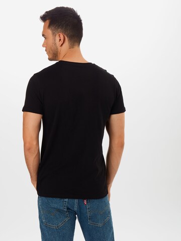 ALPHA INDUSTRIES - Regular Fit Camisa em preto