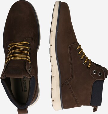 JACK & JONES Lace-Up Boots 'Tubar' in Brown: side