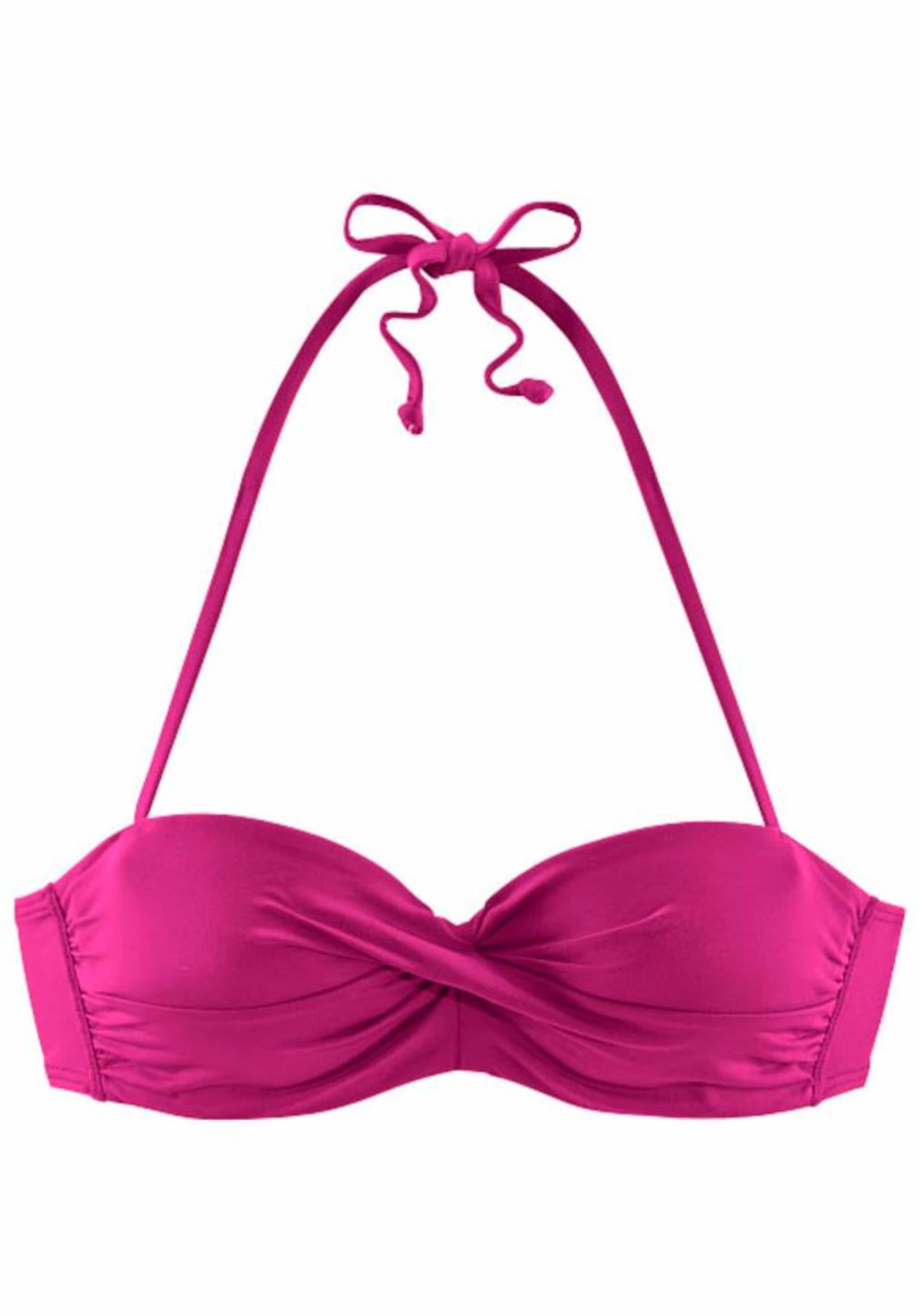 s.Oliver - Bandeau Top de bikini 'Spain' en rosa: frente