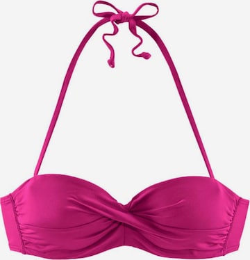 Top per bikini 'Spain' di s.Oliver in rosa: frontale
