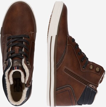 MUSTANG High-top trainers in Brown: side