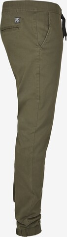 SOUTHPOLE Tapered Trousers in Green