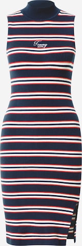 Rochie de la Tommy Jeans pe albastru: față