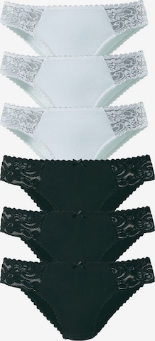 Slip PETITE FLEUR en noir : devant