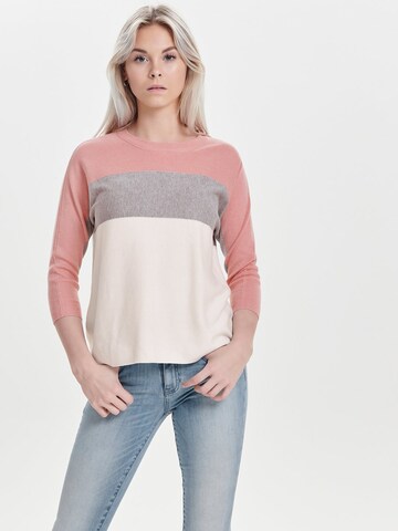 ONLY Trui 'Regitze' in Roze: voorkant