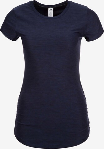 T-shirt fonctionnel 'Perfect' new balance en bleu : devant