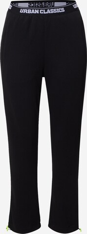 Urban Classics Regular Trousers in Black: front