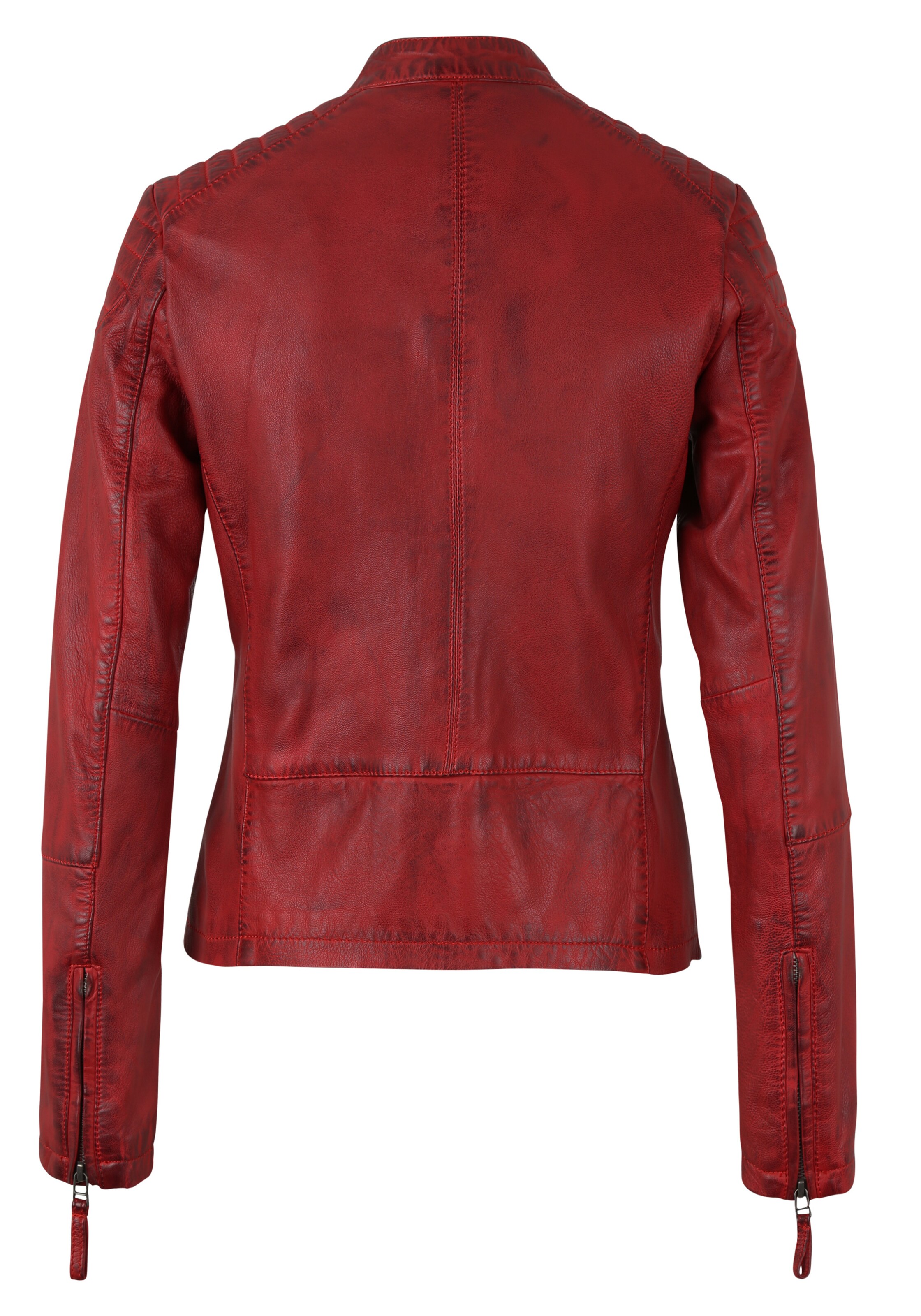 7ELEVEN Lederjacke in Rot