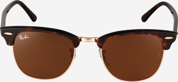 Ray-Ban Sonnenbrille 'Clubmaster' in Braun