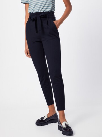 ONLY Tapered Pants 'POPTRASH YO EASY' in Black: front