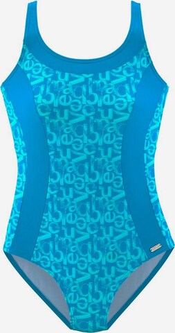 Bustier Maillot de bain modelant 'Karibik' VENICE BEACH en bleu : devant