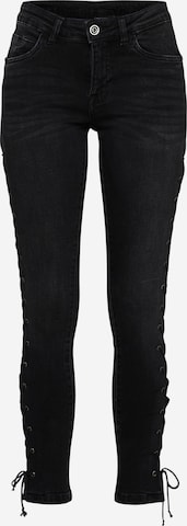 Skinny Jean Urban Classics en noir : devant