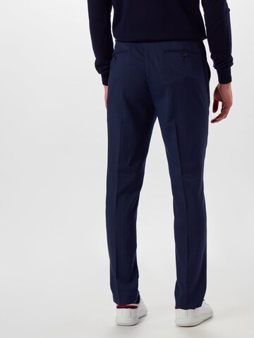 Coupe slim Pantalon à plis BURTON MENSWEAR LONDON en bleu