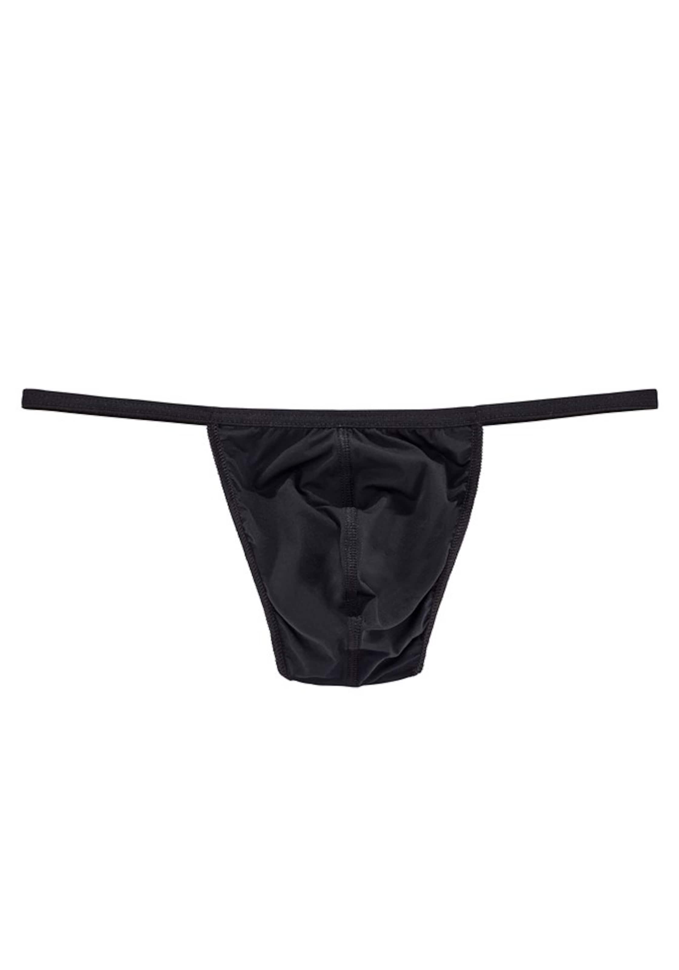 Slip 'Plumes' HOM en noir : devant