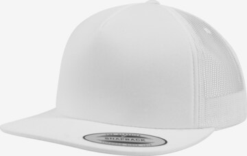 Cappello da baseball 'Foam' di Flexfit in bianco: frontale