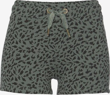 Regular Pantalon de pyjama BUFFALO en vert : devant