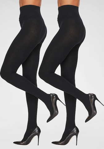 LAVANA Hlačne nogavice | črna barva: sprednja stran