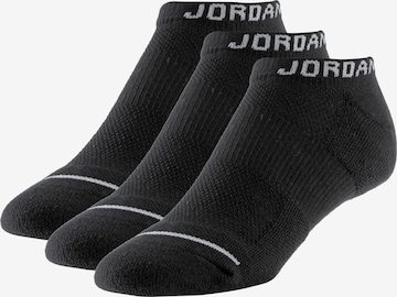 Șosete joase de la Jordan pe negru: față