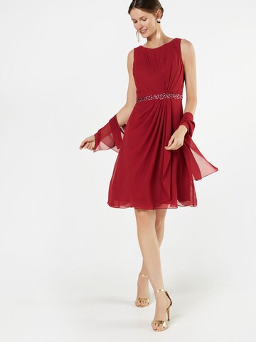 mascara Cocktail Dress in Red