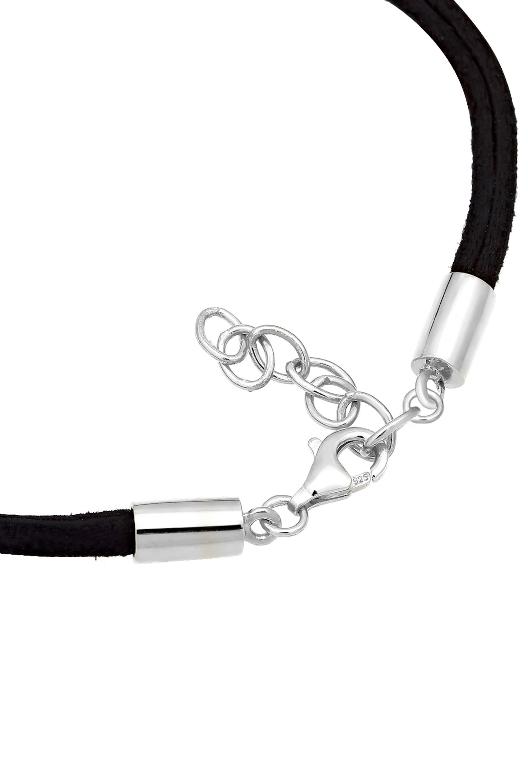 ELLI Armband 'Kreis' in Schwarz