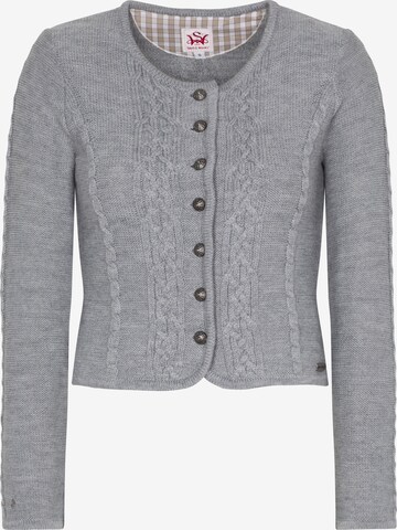 SPIETH & WENSKY Knit Cardigan 'Bonn' in Grey: front