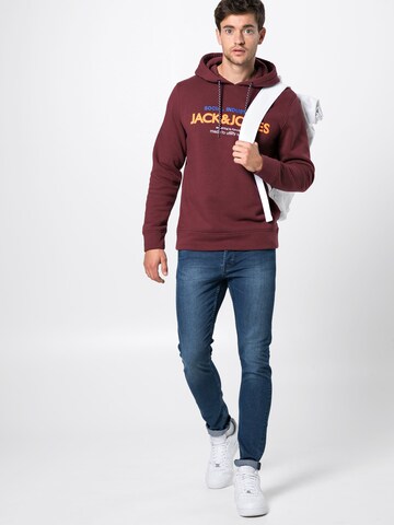 Sweat-shirt 'Jacob' JACK & JONES en rouge