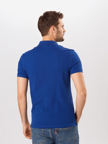 LACOSTE Slim fit T-shirt i blå