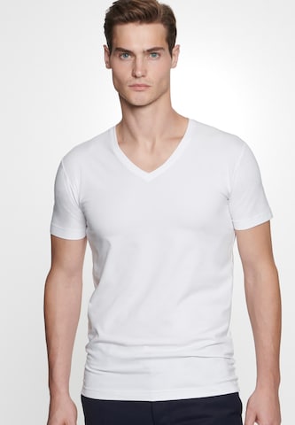 T-Shirt 'Schwarze Rose' SEIDENSTICKER en blanc : devant