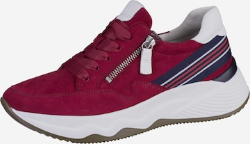 GABOR Sneakers laag in Rood: voorkant