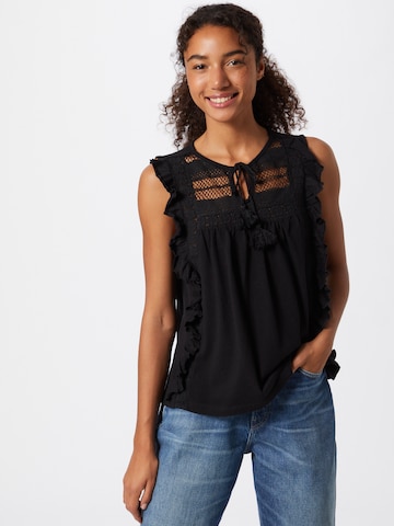 VERO MODA - Top 'MASTA' en negro: frente