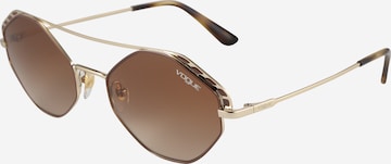 Ochelari de soare de la VOGUE Eyewear pe auriu: față