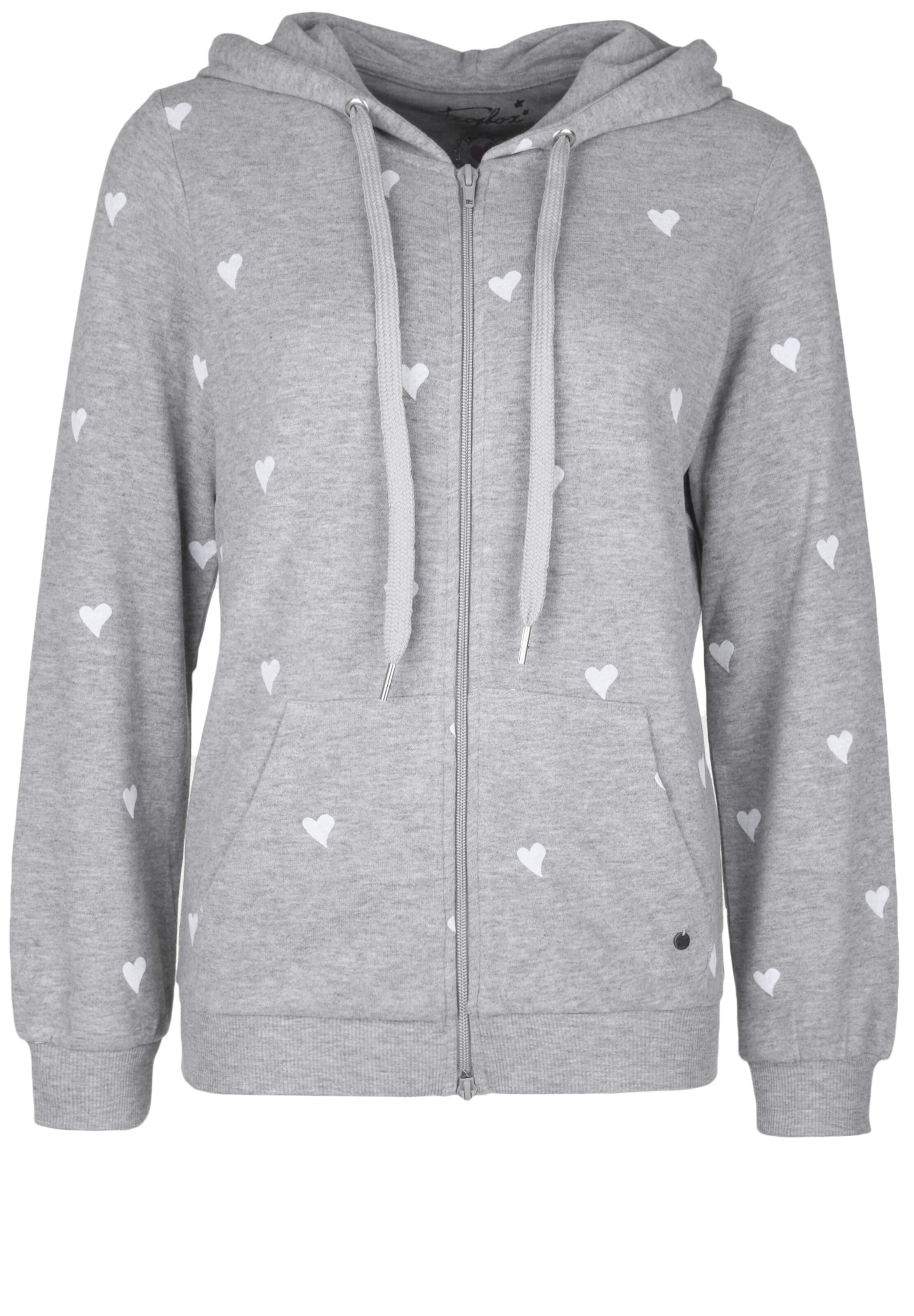 Frogbox - Sweatvest 'Heart Flock' in de kleur Grijs