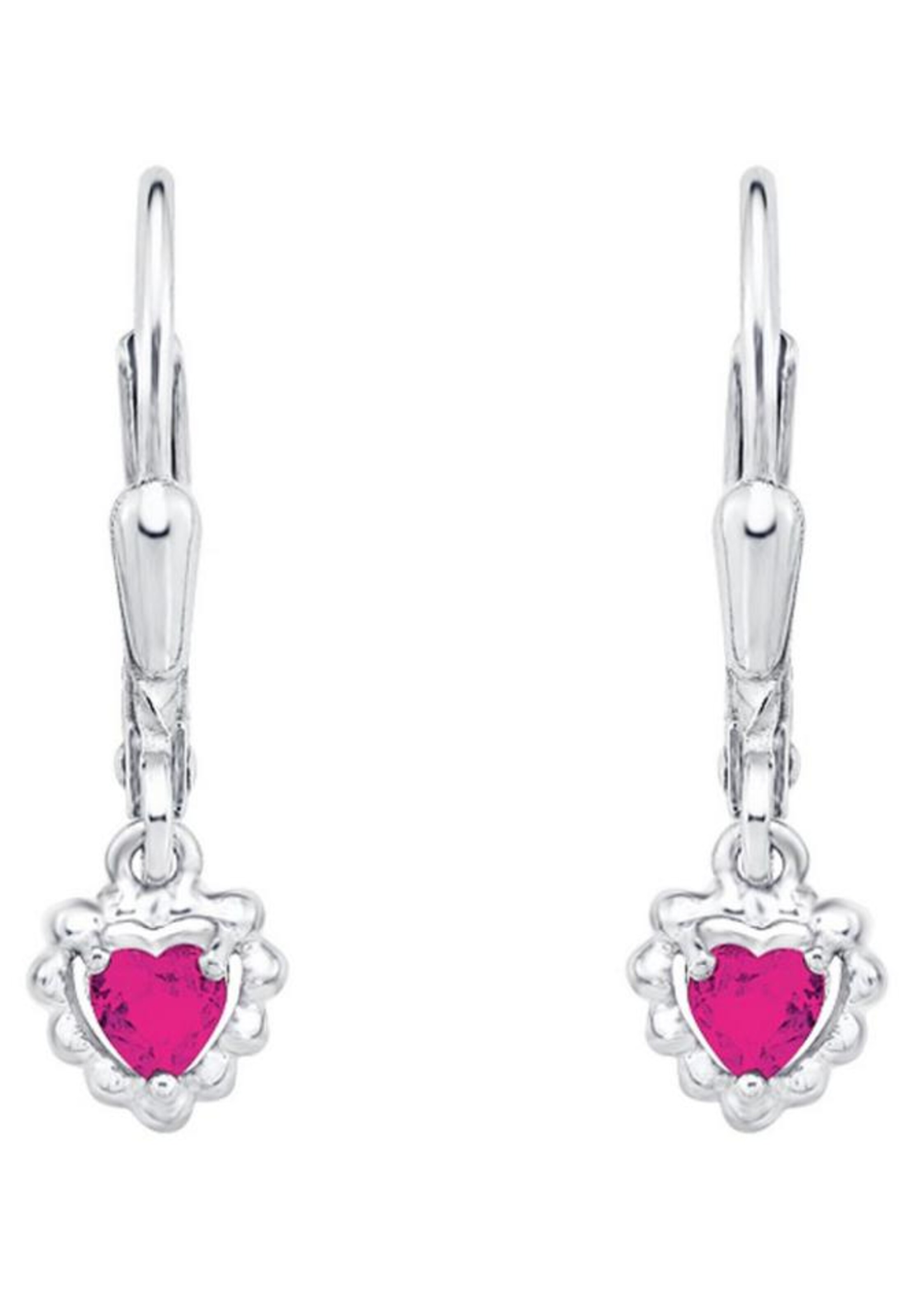 AMOR Ohrhänger in Silber: Vorderseite