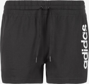 ADIDAS PERFORMANCE Slimfit Sportshorts 'Essentials Season' in Schwarz: predná strana