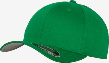 Cappello da baseball di Flexfit in verde: frontale