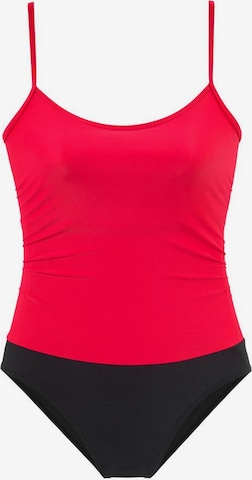 LASCANA Bustier Shaping-badpak in Rood: voorkant