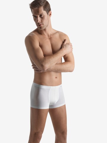 Boxers Hanro en blanc : devant