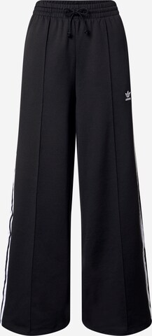 ADIDAS ORIGINALS Wide leg Broek in Zwart: voorkant