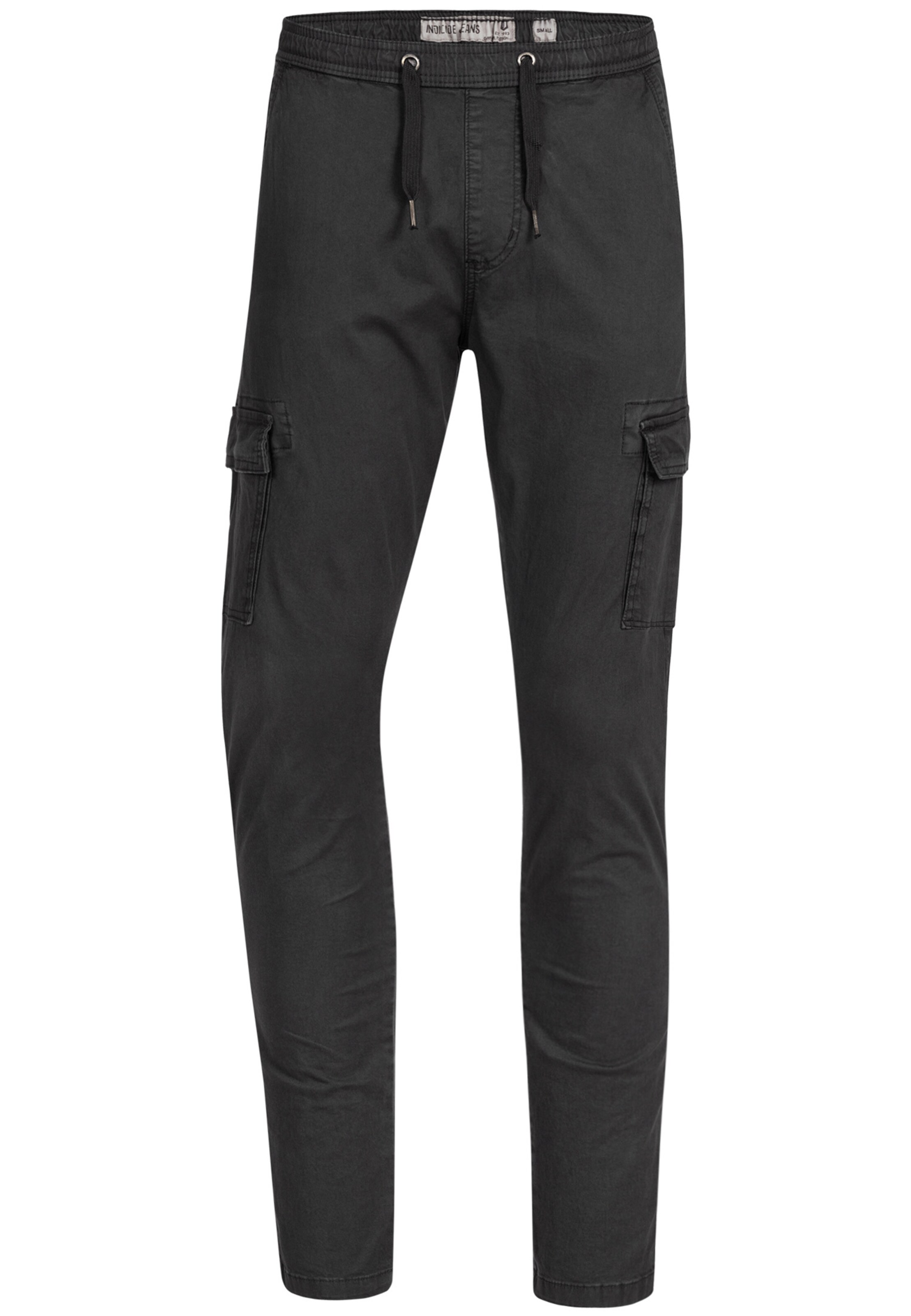 INDICODE JEANS Hose 'Broadwick' in Schwarz: Vorderseite